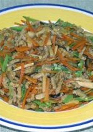 大豆たんぱく細切りの甘酢炒め-レシピのメイン写真