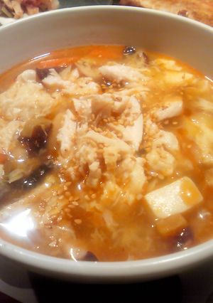 鶏ささみで簡単本格だし☆サンラータン-レシピのメイン写真
