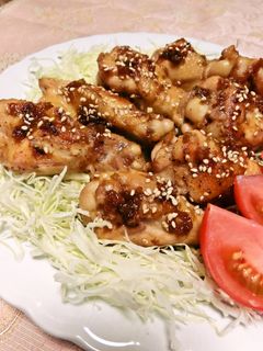 フライパンで☆手羽元の香味照り焼き☆-レシピのメイン写真