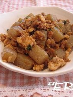 鶏ひき肉とこんにゃくの炒め煮♪♪-レシピのメイン写真