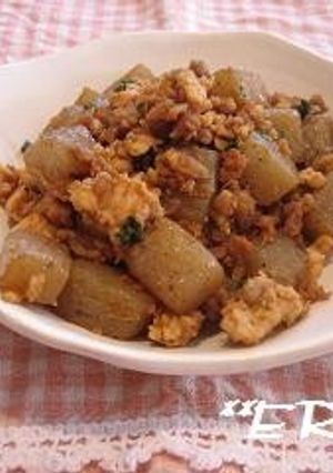 鶏ひき肉とこんにゃくの炒め煮♪♪-レシピのメイン写真
