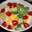 クスクスと緑黄野菜サラダ