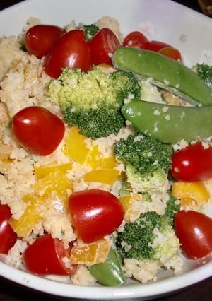 クスクスと緑黄野菜サラダ-レシピのメイン写真