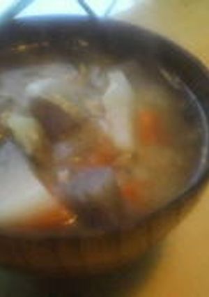 サバの水煮缶ｄｅ具たくさん味噌汁-レシピのメイン写真