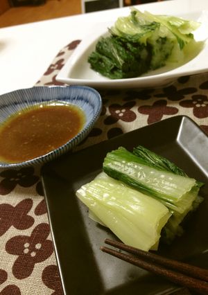 白菜(しろな)のからし醤油★青梗菜でも♪-レシピのメイン写真