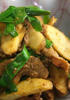 牛肉のカレーＸＯ醤炒め　ご飯にもパンにも-レシピのメイン写真