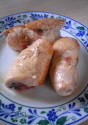 鶏肉梅しそくるくる焼き-レシピのメイン写真