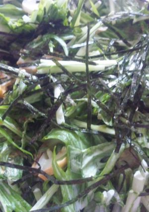 水菜のマヨゴマサラダ-レシピのメイン写真