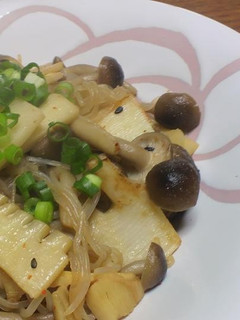 しめじと筍の低カロリー和風パスタ-レシピのメイン写真