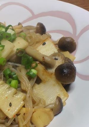 しめじと筍の低カロリー和風パスタ-レシピのメイン写真