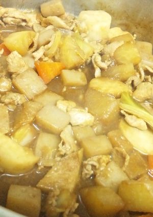 根菜と豚肉のみそ煮-レシピのメイン写真