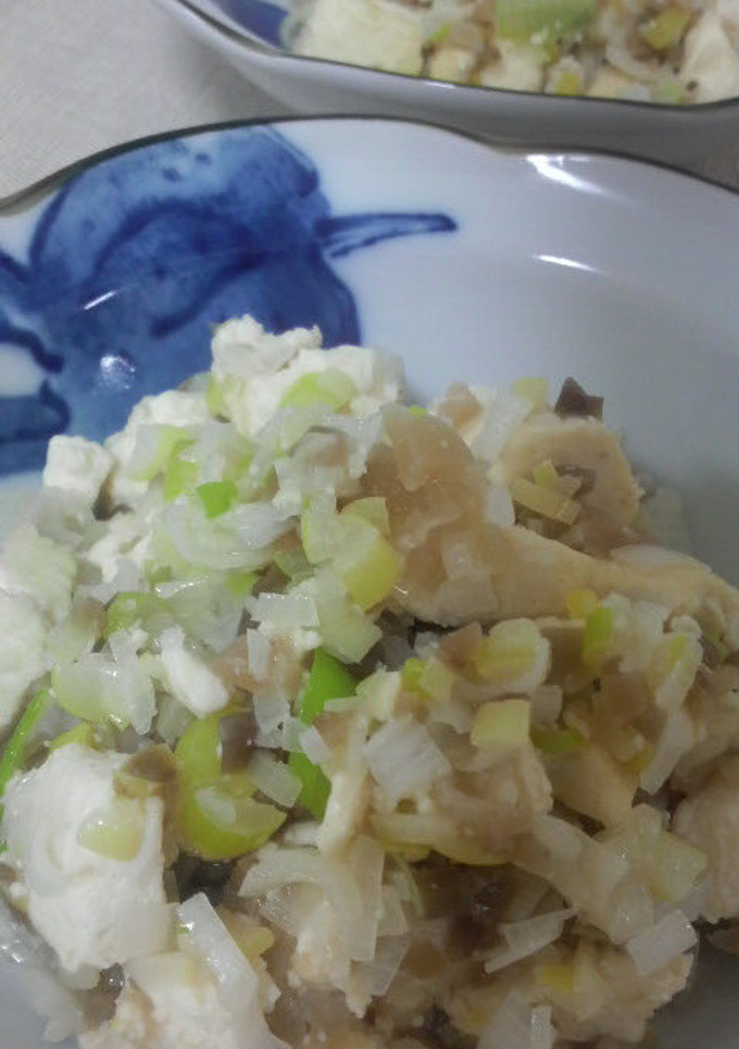 塩豆腐♪ねぎとザーサイとの炒め物♪-レシピのメイン写真