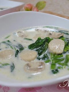 ほたてとほうれん草のミルク煮-レシピのメイン写真