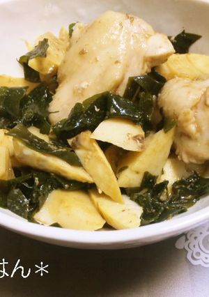 筍と鶏肉の中華煮（シリコンスチーマー）-レシピのメイン写真