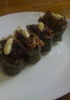 【ごはん】牛肉の軍艦巻き-レシピのメイン写真