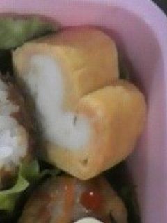 ツートン♪ハートのたまご焼き-レシピのメイン写真