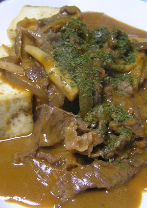 ヘルシー♡豆腐ストロガノフ-レシピのメイン写真