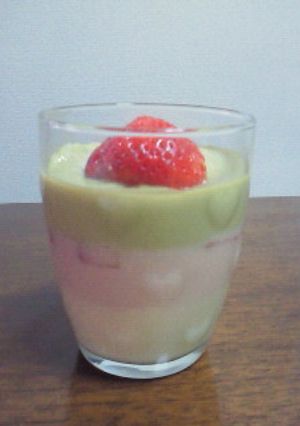 菱餅風★豆乳ゼリー-レシピのメイン写真