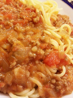 簡単ミートソーススパゲティー-レシピのメイン写真