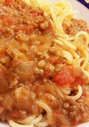 簡単ミートソーススパゲティー-レシピのメイン写真