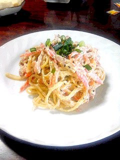 白和えスパゲッティ-レシピのメイン写真
