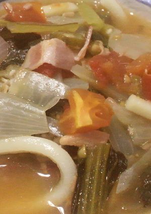 うどんinトマトスープ♪-レシピのメイン写真