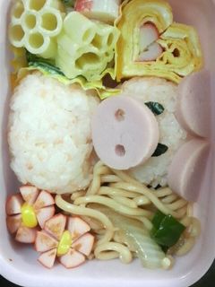 キャラ弁簡単ぶたさん-レシピのメイン写真