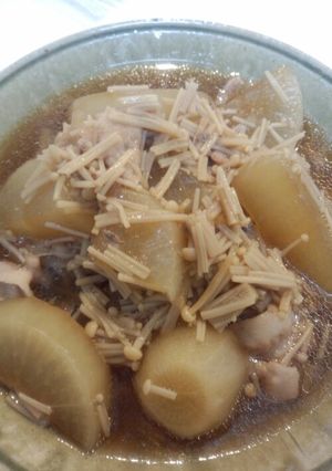 大根とえのきで煮物-レシピのメイン写真