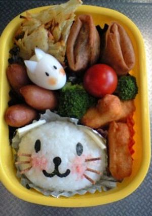 キャラ弁 ねこちゃん♪-レシピのメイン写真