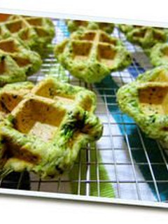 ほうれん草全粒粉ワッフル-レシピのメイン写真