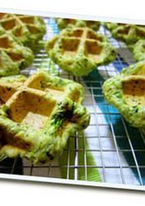ほうれん草全粒粉ワッフル-レシピのメイン写真