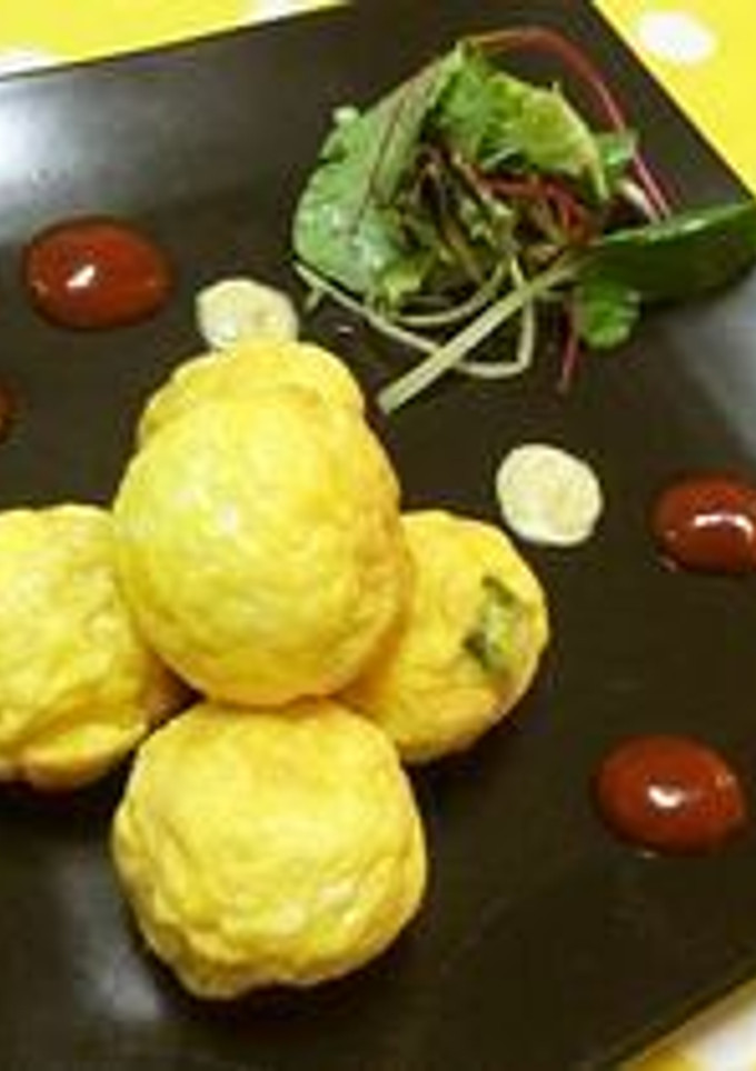 たこ焼き器で★オム丸-レシピのメイン写真