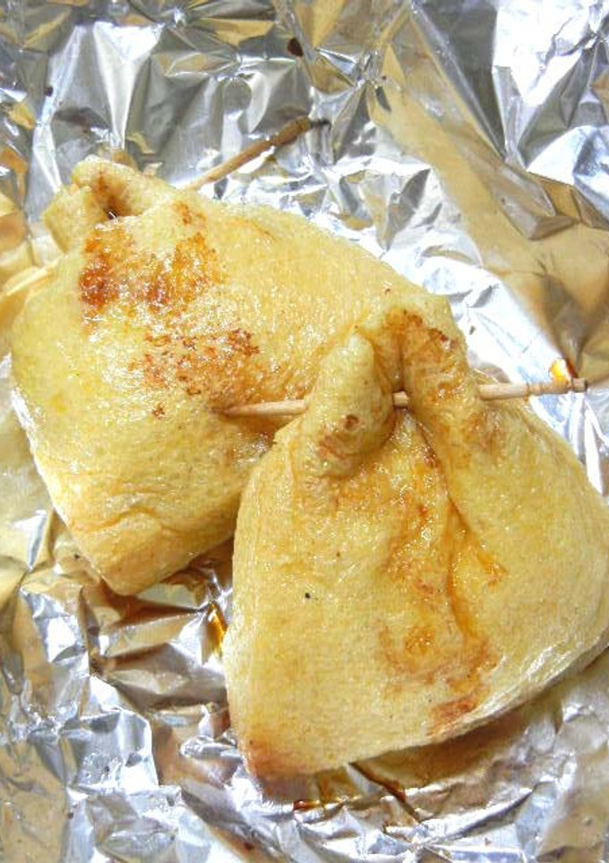 しらたきとチーズの薄揚げきんちゃく焼き-レシピのメイン写真