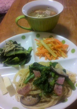 菜の花とベーコンの奏春パスタ-レシピのメイン写真