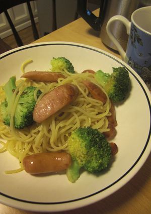 ソーセージとブロッコリーのにんにくパスタ-レシピのメイン写真