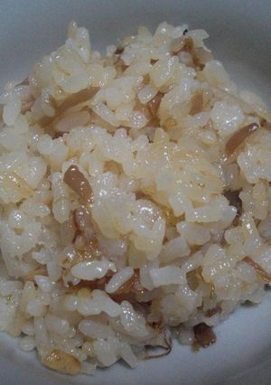 なめたけとツナの炊き込みご飯-レシピのメイン写真
