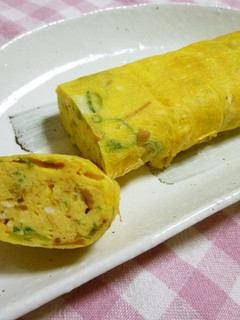 ✿ごま油香る✿なめ茸入り卵焼き-レシピのメイン写真