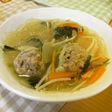 肉団子と野菜の春雨スープ