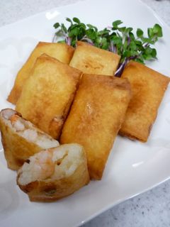 海老とはんぺんのプリフワ春巻き-レシピのメイン写真