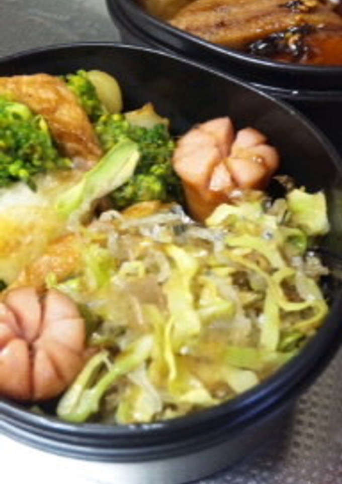 弁当に☆ｷｬﾍﾞﾂとじゃこの和風炒め-レシピのメイン写真