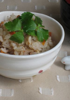 ほうじ茶生姜たきこみ御飯-レシピのメイン写真