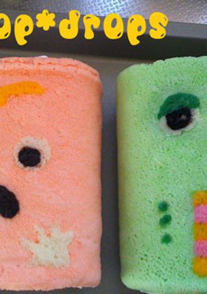 ガチャピン＆ムック☆キャラデコロール-レシピのメイン写真