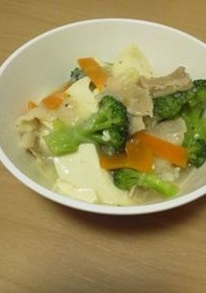 ブロッコリーと豚肉の豆腐あんかけ丼-レシピのメイン写真