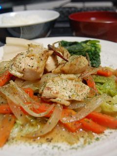 鶏むね肉と野菜炒めのさっと煮コンソメ味!-レシピのメイン写真