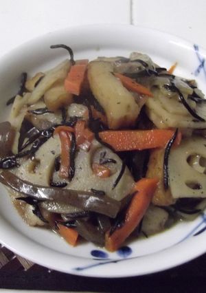 レンコンとひじきの五目煮-レシピのメイン写真