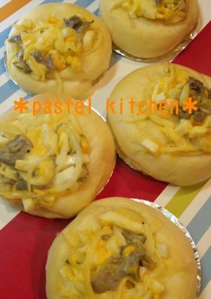 ☆卵と舞茸のマヨネーズパン☆-レシピのメイン写真