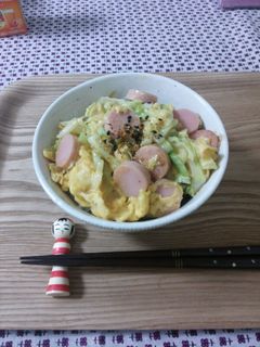 魚肉ソーセージの卵とじ丼☆-レシピのメイン写真