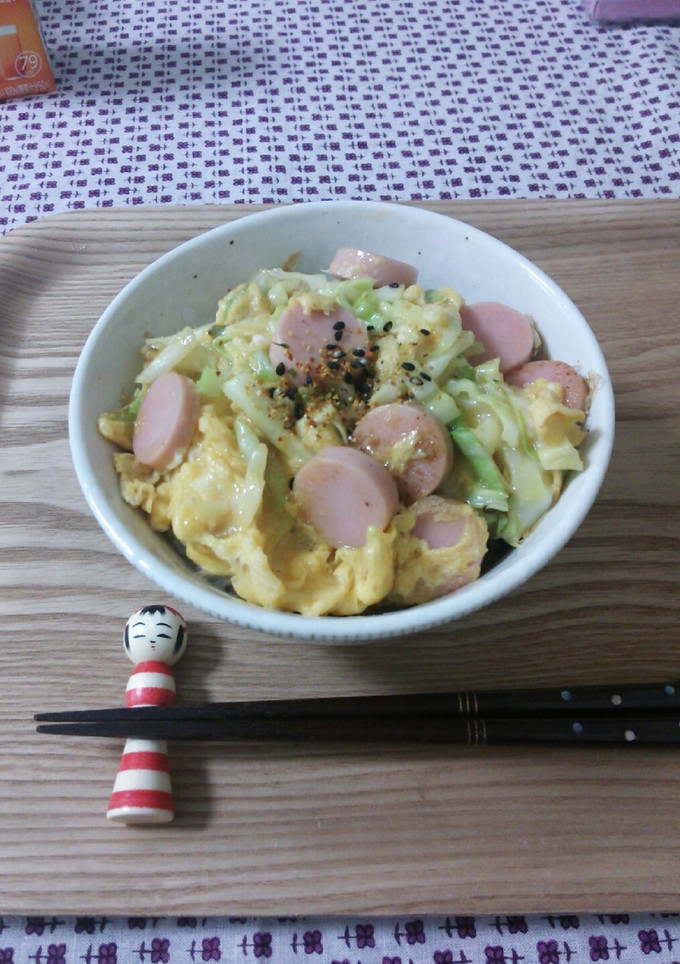 魚肉ソーセージの卵とじ丼☆-レシピのメイン写真