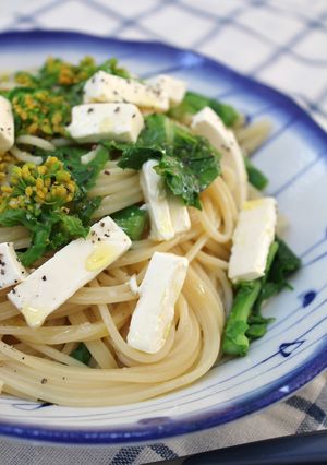 菜の花とクリームチーズのパスタ-レシピのメイン写真