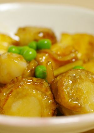 ベビーホタテ＆厚揚げの照り焼き-レシピのメイン写真